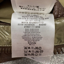 Load image into Gallery viewer, Moncler Maya Brown Size 0