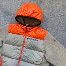 Load image into Gallery viewer, Moncler Grenoble Cardigan Orange &amp; Beige Age 14
