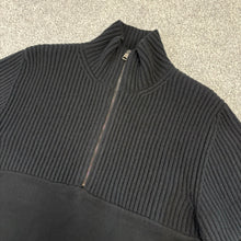 Load image into Gallery viewer, Moncler Half Zip Pullover Black Size XL
