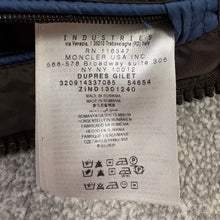 Load image into Gallery viewer, Moncler Dupres Gilet Blue Size 2
