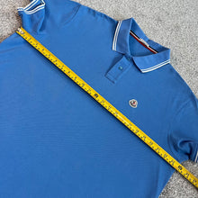 Load image into Gallery viewer, Moncler Polo Light Blue Size XXL
