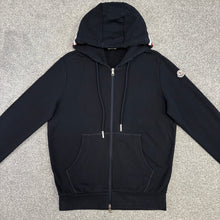 Load image into Gallery viewer, Moncler Tricolour Zip-Up Hoodie Navy Size XL

