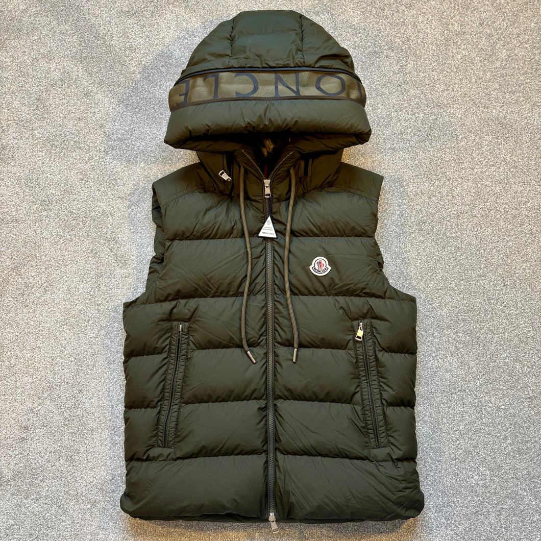 Moncler Cardamine Gilet Khaki Size 1