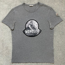 Load image into Gallery viewer, Moncler Mountain T-Shirt Grey Size Medium
