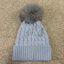 Load image into Gallery viewer, Women’s Moncler Grenoble Pom-Pom Beanie Blue SzUNI
