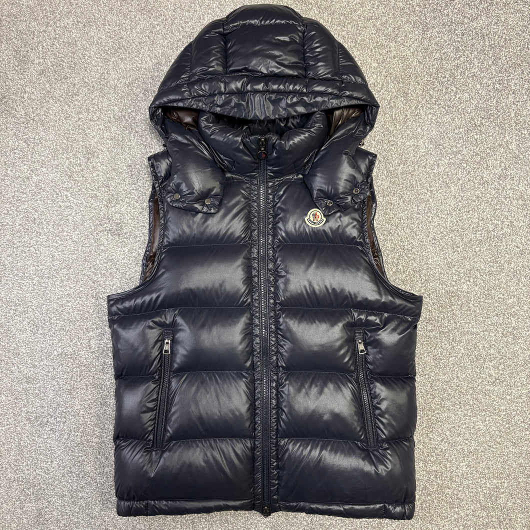 Moncler Bormes Gilet Navy Size 3