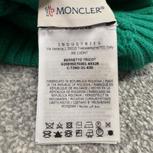 Load image into Gallery viewer, Women’s Moncler Wool &amp; Cashmere Pom-Pom Beanie Green SzUNI
