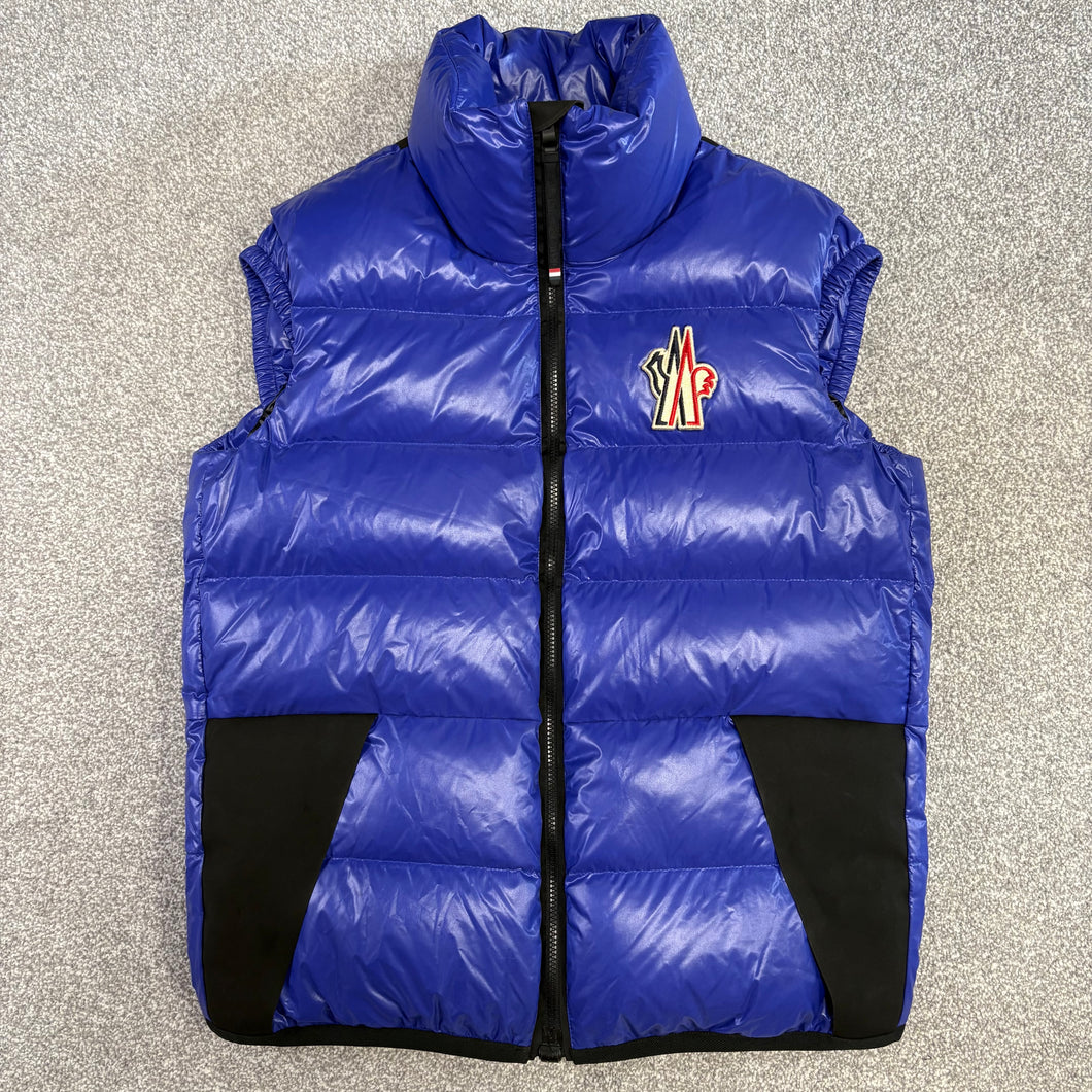 Moncler Grenoble Egginer Gilet Blue Size 4