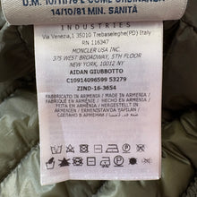 Load image into Gallery viewer, Moncler Aidan Khaki Size 3
