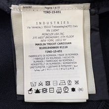 Load image into Gallery viewer, Moncler Tricot Cardigan Navy Size Medium
