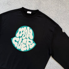 Load image into Gallery viewer, Moncler Logo Sweatshirt Black Size Medium
