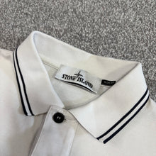 Load image into Gallery viewer, Stone Island Polo White Size Medium
