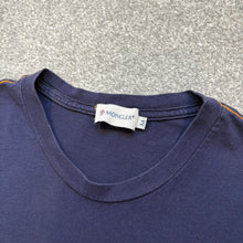Load image into Gallery viewer, Moncler T-Shirt Navy &amp; Orange Size Medium
