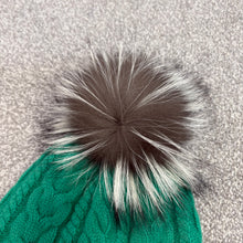 Load image into Gallery viewer, Women’s Moncler Wool &amp; Cashmere Pom-Pom Beanie Green SzUNI
