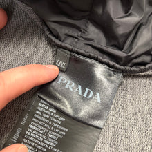 Load image into Gallery viewer, Prada Zip-Up Padded Hoodie Dark Grey Size XXXL
