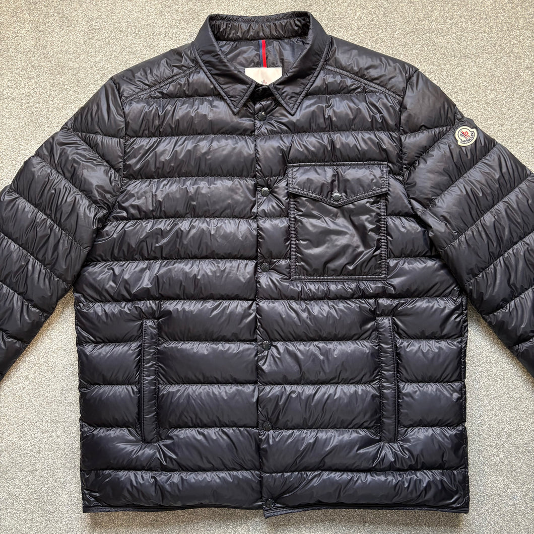 Moncler Tenibres Down Shirt Navy Size 7