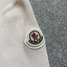 Load image into Gallery viewer, Moncler Half Zip Tricot Cream Size Medium
