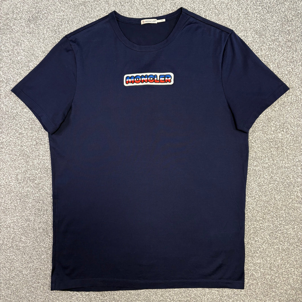 Moncler T-Shirt Navy Size Medium