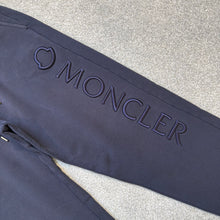 Load image into Gallery viewer, Moncler Embroidered Tracksuit Bottoms Navy Size Large
