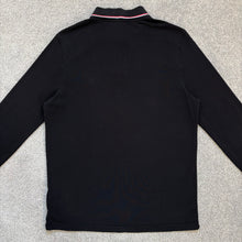 Load image into Gallery viewer, Moncler Polo Long Sleeve Black Size Large
