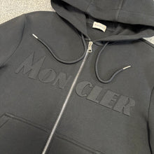 Load image into Gallery viewer, Moncler Zip-Up Hoodie Black Size Medium
