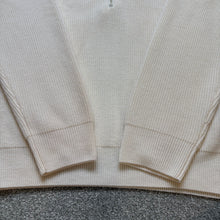 Load image into Gallery viewer, Moncler Half Zip Tricot Cream Size Medium
