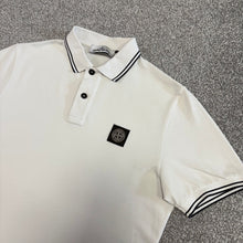 Load image into Gallery viewer, Stone Island Polo White Size Medium
