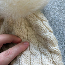Load image into Gallery viewer, Women’s Moncler Grenoble Pom-Pom Beanie Cream SzUNI
