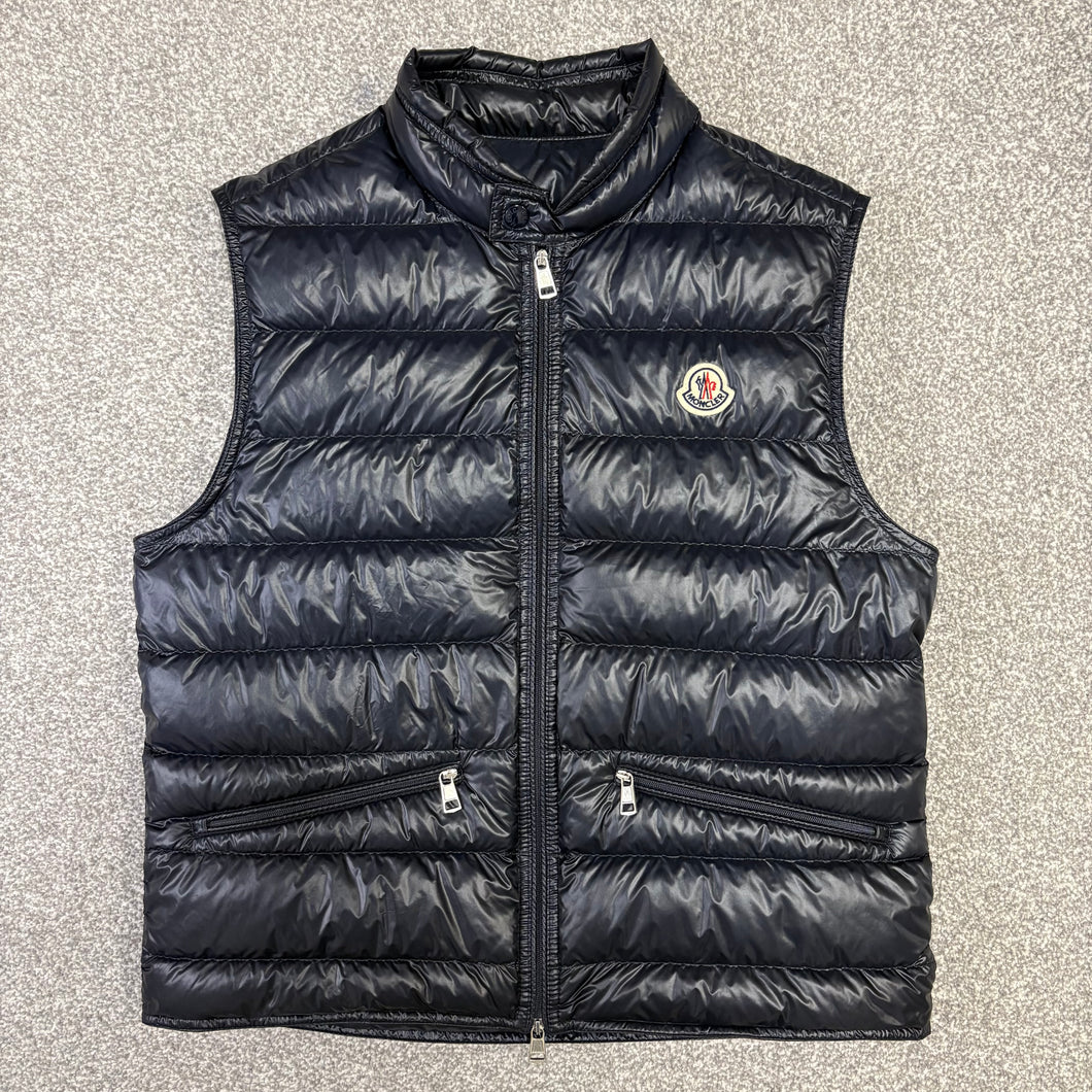 Moncler Gui Gilet Navy Size 2