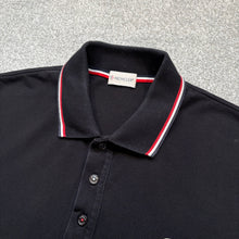 Load image into Gallery viewer, Moncler Polo Long Sleeve Black Size Large
