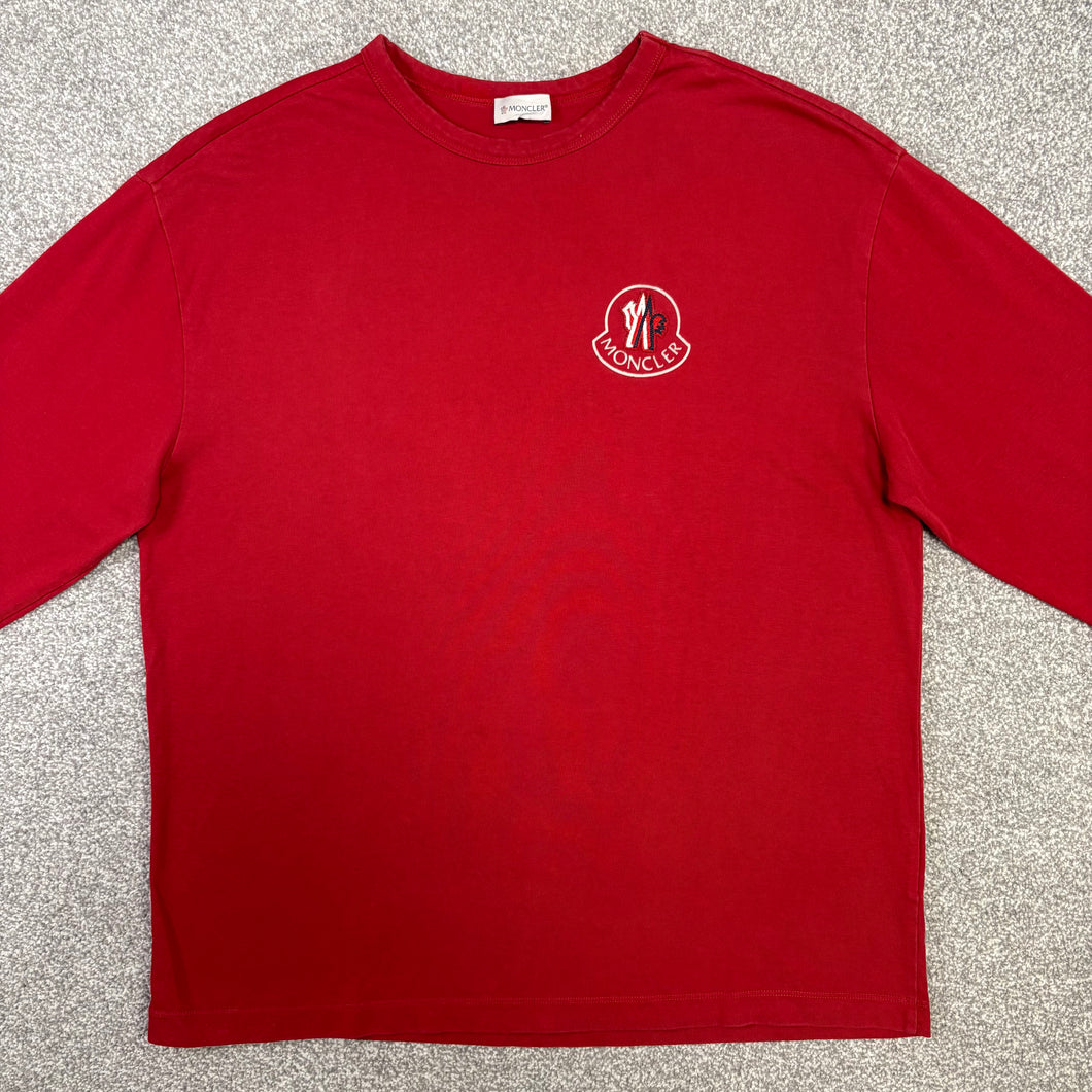 Moncler x KITH Sweatshirt Red Size Large