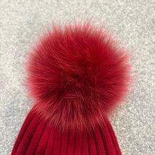 Load image into Gallery viewer, Women’s Moncler Pom-Pom Beanie Dark Pink SzUNI
