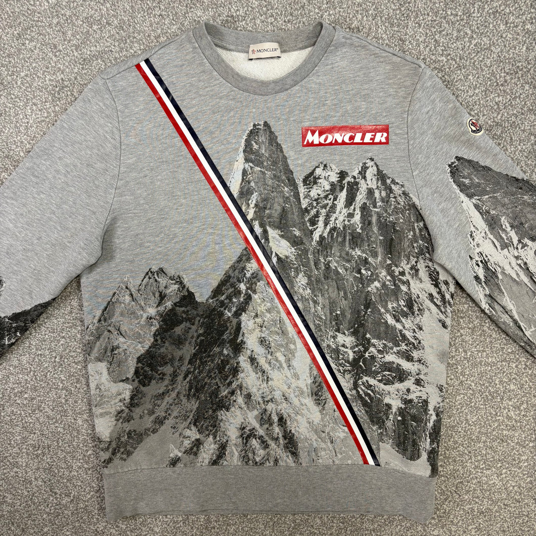 Moncler Mountain Sweatshirt Grey Size Medium
