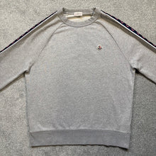 Load image into Gallery viewer, Moncler Tape Logo Sweatshirt Grey Size XL
