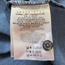 Load image into Gallery viewer, Moncler Polo Long Sleeve Blue Size Large
