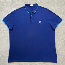 Load image into Gallery viewer, Moncler Polo Blue Size XXXL
