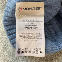 Load image into Gallery viewer, Women’s Moncler Wool &amp; Cashmere Pom-Pom Beanie Light Blue SzUNI
