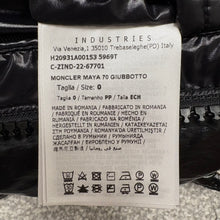 Load image into Gallery viewer, Moncler Maya 70th Anniversary Black Size 0
