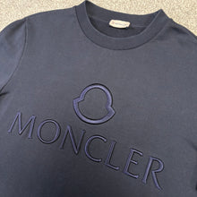 Load image into Gallery viewer, Moncler Embroidered Sweater Navy Size Medium
