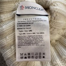 Load image into Gallery viewer, Women’s Moncler Wool &amp; Cashmere Pom-Pom Beanie White SzUNI
