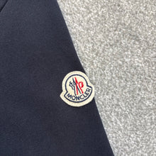 Load image into Gallery viewer, Moncler Tricolour Zip-Up Hoodie Navy Size Large
