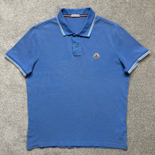 Load image into Gallery viewer, Moncler Polo Light Blue Size Medium
