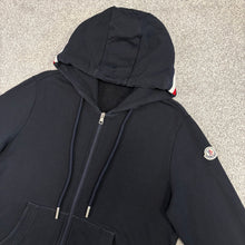 Load image into Gallery viewer, Moncler Tricolour Zip-Up Hoodie Navy Size XL
