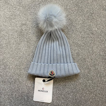 Load image into Gallery viewer, Women’s Moncler Pom-Pom Beanie Baby Blue SzUNI
