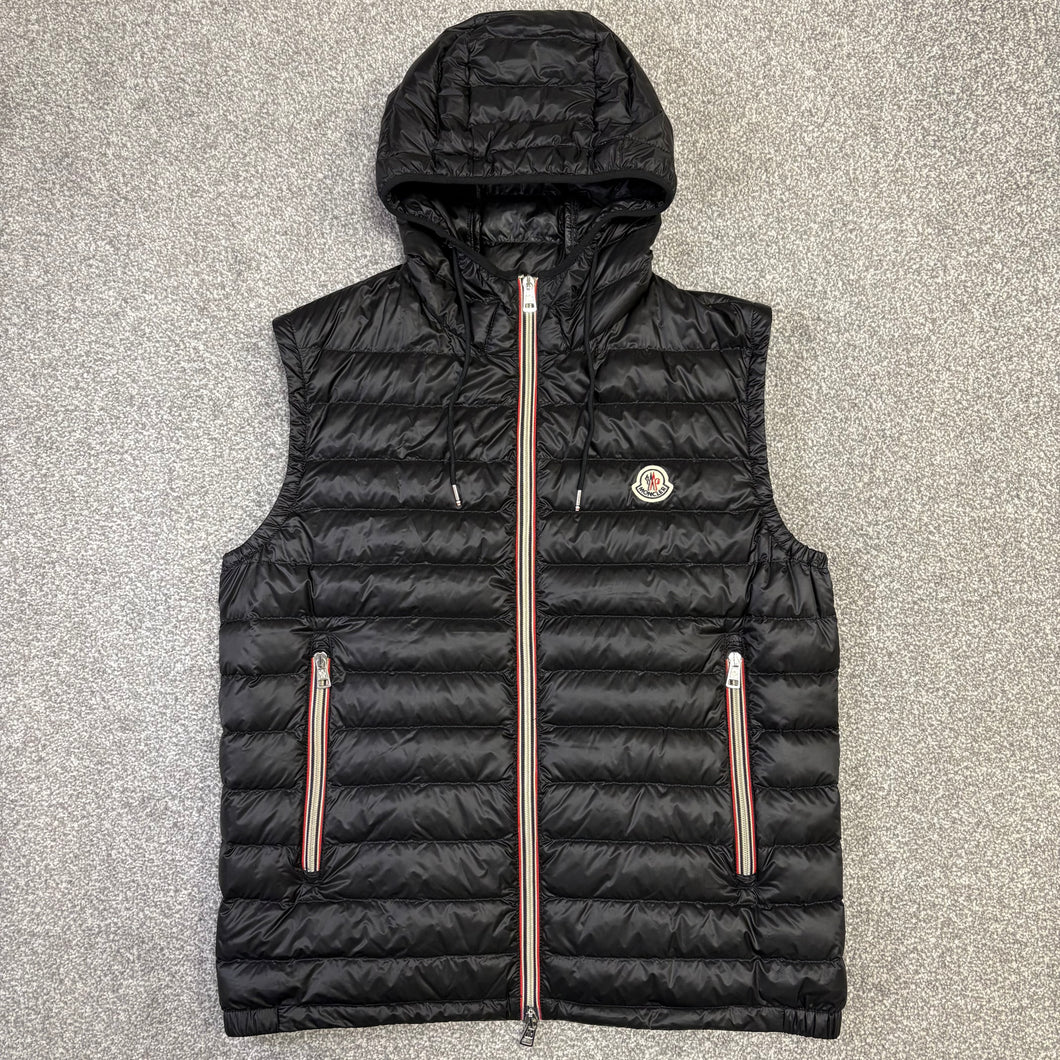 Moncler Naples Gilet Black Size 3