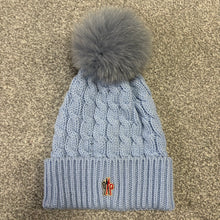 Load image into Gallery viewer, Women’s Moncler Grenoble Pom-Pom Beanie Blue SzUNI
