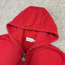 Load image into Gallery viewer, Moncler Zip-Up Hoodie Red Size Medium
