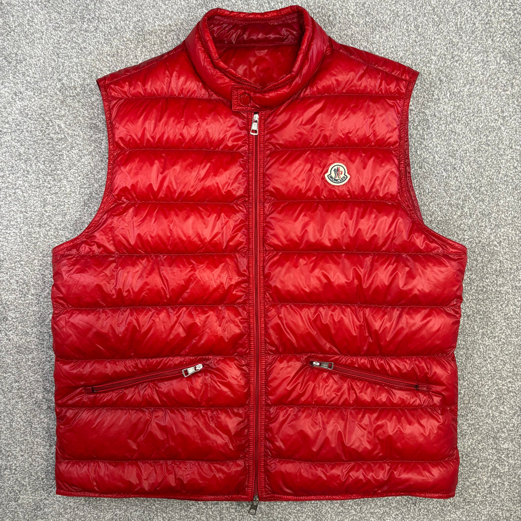 Moncler Gui Gilet Red Size 6