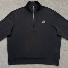Load image into Gallery viewer, Moncler Quarter Zip Black Size XXXL
