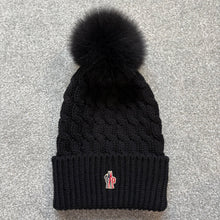 Load image into Gallery viewer, Women’s Moncler Grenoble Pom-Pom Beanie Black SzUNI
